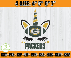 Green Bay Packers Embroidery Design, port Embroidery
