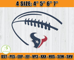 Texans Ball Embroidery, Texans Football Embroidery, Texans Logo, Sport Embroidery