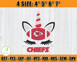 Chiefs Unicon Embroidery Design, Chiefs Embroidery Design, NFL sport, Embroidery Design files