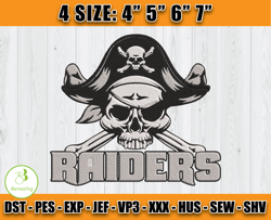 Raiders Logo Embroidery, NFL Sport Embroidery, NFL Embroidery, Embroidery Design files
