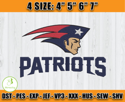 New England Patriotss Embroidery Design, NFL Embroidery Designs, Logo sport embroidery, Machine Embroidery Design