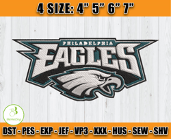 Philadelphia Eagles Embroidery Designs, NFL Embroidery Designs, NFL Eagles Embroidery, Digital Download