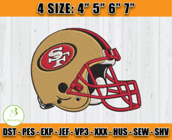San Francisco 49ers Embroidery, San Francisco 49ers Embroidery File, 49ers Logo, Sport Embroidery