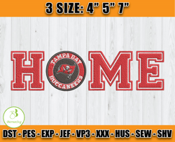 Tampa Bay Buccaneers Home embroidery design, Buccaneers embroidery, NFL embroidery, Logo sport embroidery
