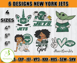 New York Jets Football Logo Embroidery Bundle, Bundle NFL Logo Embroidery 25