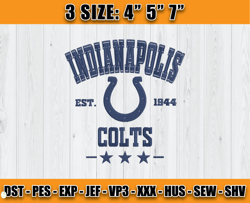 Indianapolis Colts Football Embroidery Design, Brand Embroidery, NFL Embroidery File, Logo Shirt 23
