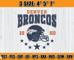 Denver Broncos Football Embroidery Design, Brand Embroidery, NFL Embroidery File, Logo Shirt 53