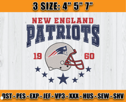 New England Patriots Football Embroidery Design, Brand Embroidery, NFL Embroidery File, Logo Shirt 61