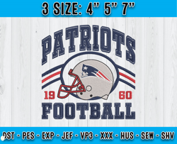 New England Patriots Football Embroidery Design, Brand Embroidery, NFL Embroidery File, Logo Shirt 93