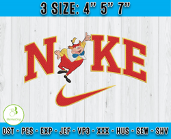 Nike Tweedle Dee Embroidery, Disney Characters Embroidery, Machine embroidery pattern