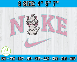 Nike Marie Embroidery, The Aristocats Embroidery, Disney Characters Embroidery