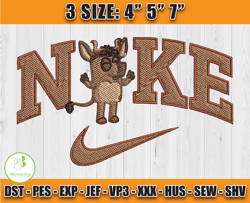 Nike X Funny Bluey embroidery,Cartoon Character embroidery, embroidery design file