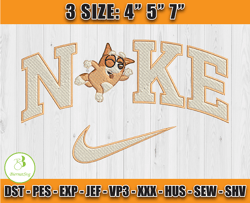 Nike X Bluey embroidery, Cartoon Character embroidery, embroidery machine x
