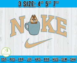 Nike Dale Embroidery, Chip and Dale Embroidery design, embroidery machine