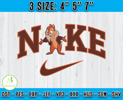 Dale x Nike Embroidery Design, Chip and Dale Embroidery file, Embroidery Machine