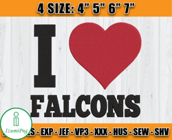Atlanta Falcons Embroidery, NFL Falcons Embroidery, NFL Machine Embroidery Digital, 4 sizes Machine Emb Files-06-IzumiPn