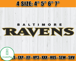 Ravens Embroidery, NFL Ravens Embroidery, NFL Machine Embroidery Digital, 4 sizes Machine Emb Files -22-IzumiPng