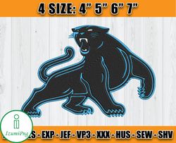 Panthers Embroidery, NFL Panthers Embroidery, NFL Machine Embroidery Digital, 4 sizes Machine Emb Files - 03 & IzumiPng