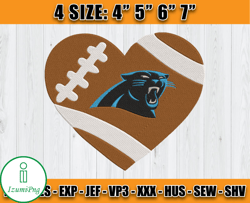 Panthers Embroidery, Embroidery, NFL Machine Embroidery Digital, 4 sizes Machine Emb Files -17 & IzumiPng