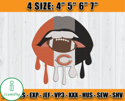 Chicago Bears Embroidery, NFL Chicago Bears Embroidery, NFL Machine Embroidery Digital, 4 sizes Machine Emb Files - 09 I