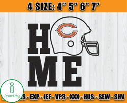 Chicago Bears Embroidery, NFL Chicago Bears Embroidery, NFL Machine Embroidery Digital, 4 sizes Machine Emb Files - 17 I
