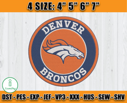 Denver Broncos Logo Embroidery, Broncos Embroidery, Football Embroidery Design, Embroidery Patterns