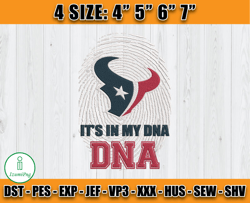It's My DNA Texans Embroidery Design, Houston Texans Embroidery, Football Embroidery Design, Embroidery Patterns