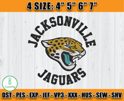 NFL JaguarsLogo Embroidery Designs, Jacksonville Jaguars Embroidery Files ,NFL Jacksonville Jaguars