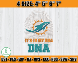 It's My DNA Packers Embroidery Design, Miami Dolphins Embroidery, Football Embroidery Design, Embroidery Patterns