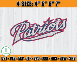 New England Patriots Logo Embroidery, Digital Download, Football Embroidery