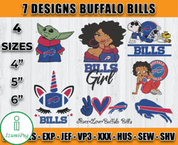 Buffalo Bills Football Logo Embroidery Bundle, Bundle NFL Logo Embroidery 04