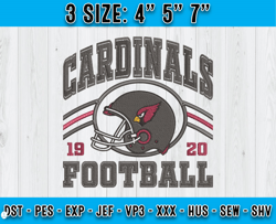Arizona Cardinals Football Embroidery Design, Brand Embroidery, NFL Embroidery File, Logo Shirt 65