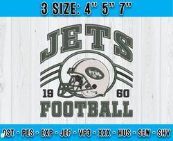 New York Jets Football Embroidery Design, Brand Embroidery, NFL Embroidery File, Logo Shirt 94