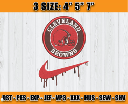 Cleveland Browns Nike Embroidery Design, Brand Embroidery, NFL Embroidery File, Logo Shirt 120