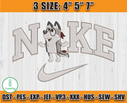 Nike X Bluey embroidery, Cartoon Character embroidery, embroidery machine xx