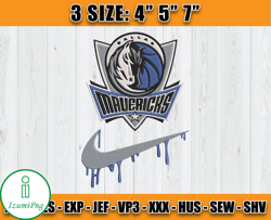 Dallas Mavericks Embroidery Design, Basketball Nike Embroidery Machine Design