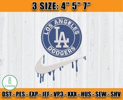 Los Angeles Dodgers Embroidery, All Teams MLB Embroidery, embroidery design baseball