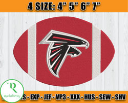 Atlanta Falcons Embroidery, NFL Falcons Embroidery, NFL Machine Embroidery Digital, 4 sizes Machine Emb Files -13-Rochel