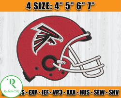 Atlanta Falcons Embroidery, NFL Falcons Embroidery, NFL Machine Embroidery Digital, 4 sizes Machine Emb Files -17-Rochel