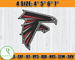 Atlanta Falcons Embroidery, NFL Falcons Embroidery, NFL Machine Embroidery Digital, 4 sizes Machine Emb Files-22-Rochell