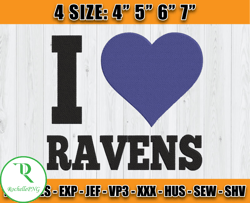 Ravens Embroidery, NFL Ravens Embroidery, NFL Machine Embroidery Digital, 4 sizes Machine Emb Files - 03-Rochelle