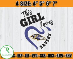Ravens Embroidery, NFL Ravens Embroidery, NFL Machine Embroidery Digital, 4 sizes Machine Emb Files - 04-Rochelle