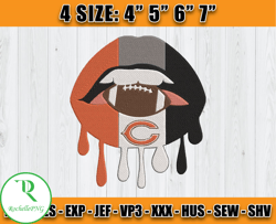 Chicago Bears Embroidery, NFL Chicago Bears Embroidery, NFL Machine Embroidery Digital, 4 sizes Machine Emb Files - 09 R