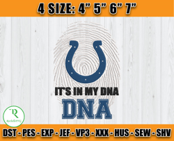 It's My DNA Colts Embroidery Design, Indianapolis Colts Embroidery, Football Embroidery Design, Embroidery Patterns