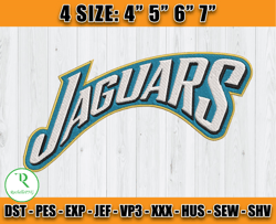 jacksonville jaguars embroidery files, NFL Embroidery, Logo sport embroidery, Machine Embroidery Pattern