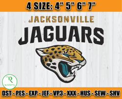Jacksonville Jaguars embroidery, NFL embroidery, Machine Embroidery Pattern, Sport Embroidery File