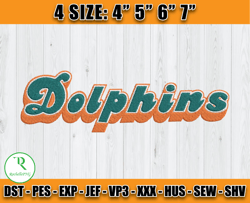 Miami Dolphins Embroidery Design, Brand Embroidery, Embroidery File, Sport Embroidery, NFL Miami Dolphins
