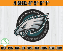 Philadelphia Eagles Embroidery Designs, NFL Embroidery Designs, Digital Download, Football Embroidery