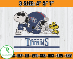 Tennessee Titans Snoopy Embroidery Design, Snoopy Embroidery, Tennessee Titans Embroidery, Embroidery Patterns