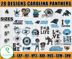 Carolina Panthers Football Logo Embroidery Bundle, Bundle NFL Logo Embroidery 05